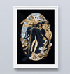 Goddess Of Time - Gold Foil Print