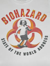 Image 4 of *Rare* Biohazard 1994 'State Of The World Address' White T-Shirt