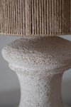 Grande lampe en grès chamotté