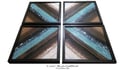 "Candor" ~ 4 Piece Set ~ Wooden Quilt Block Artwork