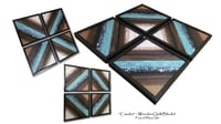 Image 5 of "Candor" ~ 4 Piece Set ~ Wooden Quilt Block Artwork
