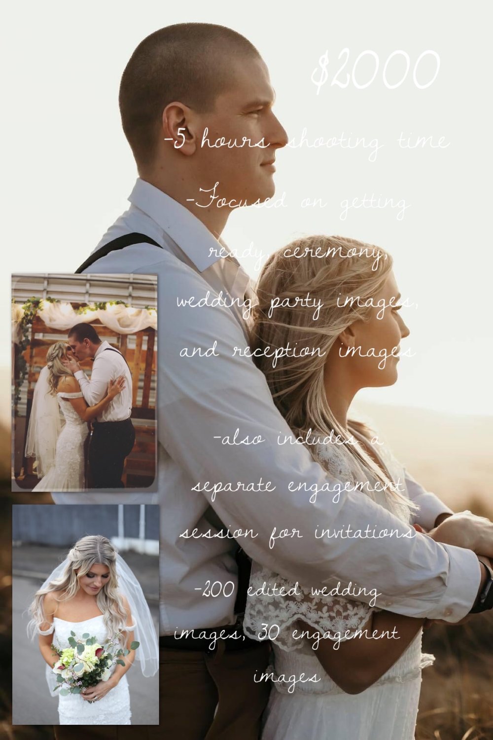 Image of Reserved for Kathy - Gold wedding package