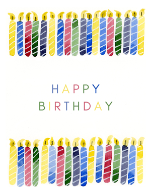 Image of Birthday Candles - Greeting Card