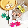 Colorful Vibrant Flower Earings