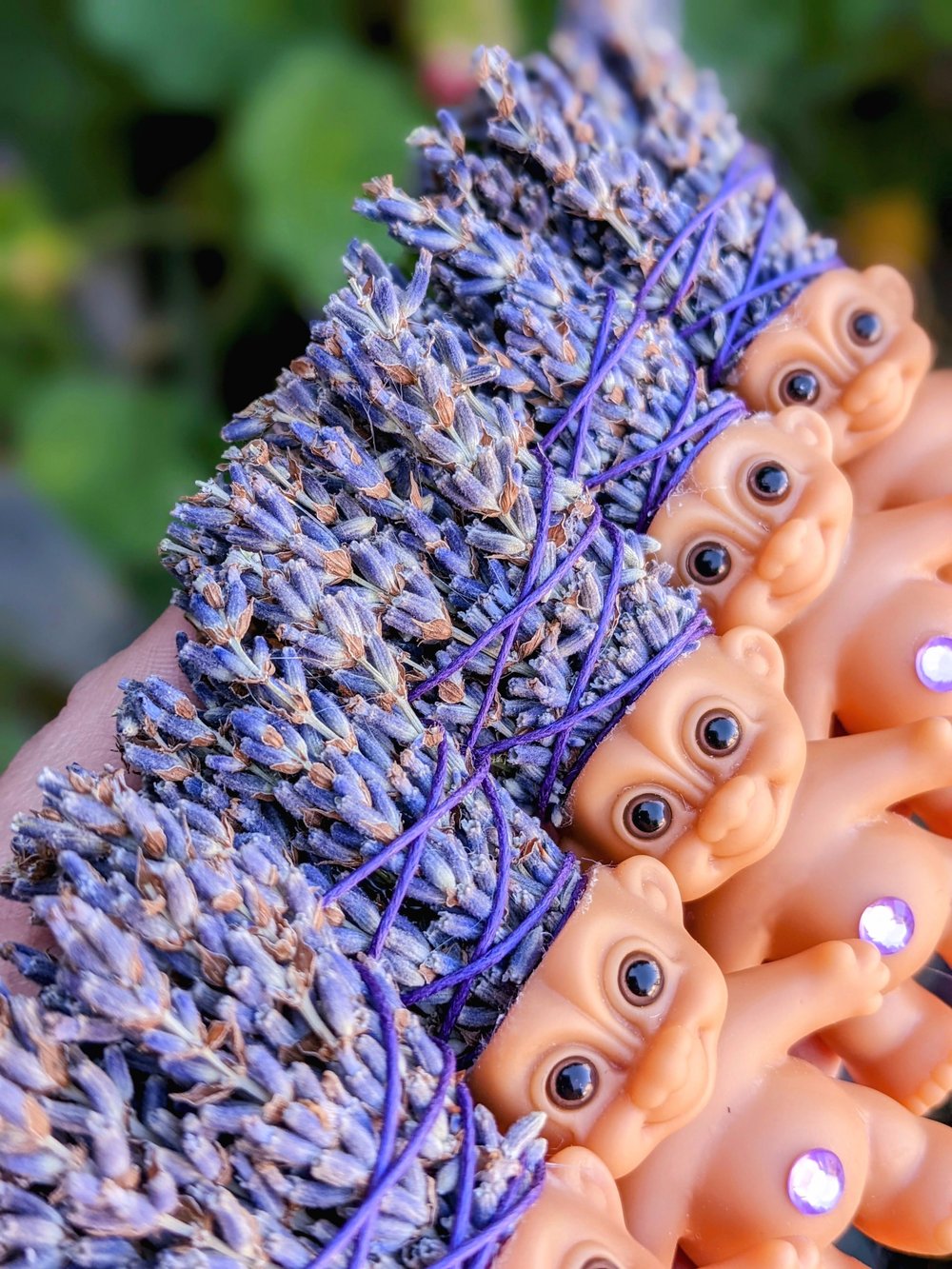 MADE TO ORDER: Dried Lavender Troll 3.5"