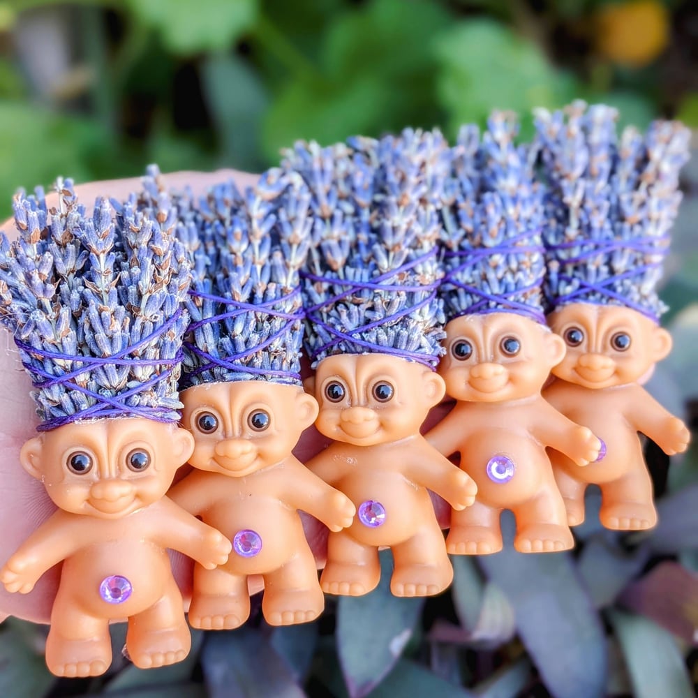 MADE TO ORDER: Dried Lavender Troll 3.5"