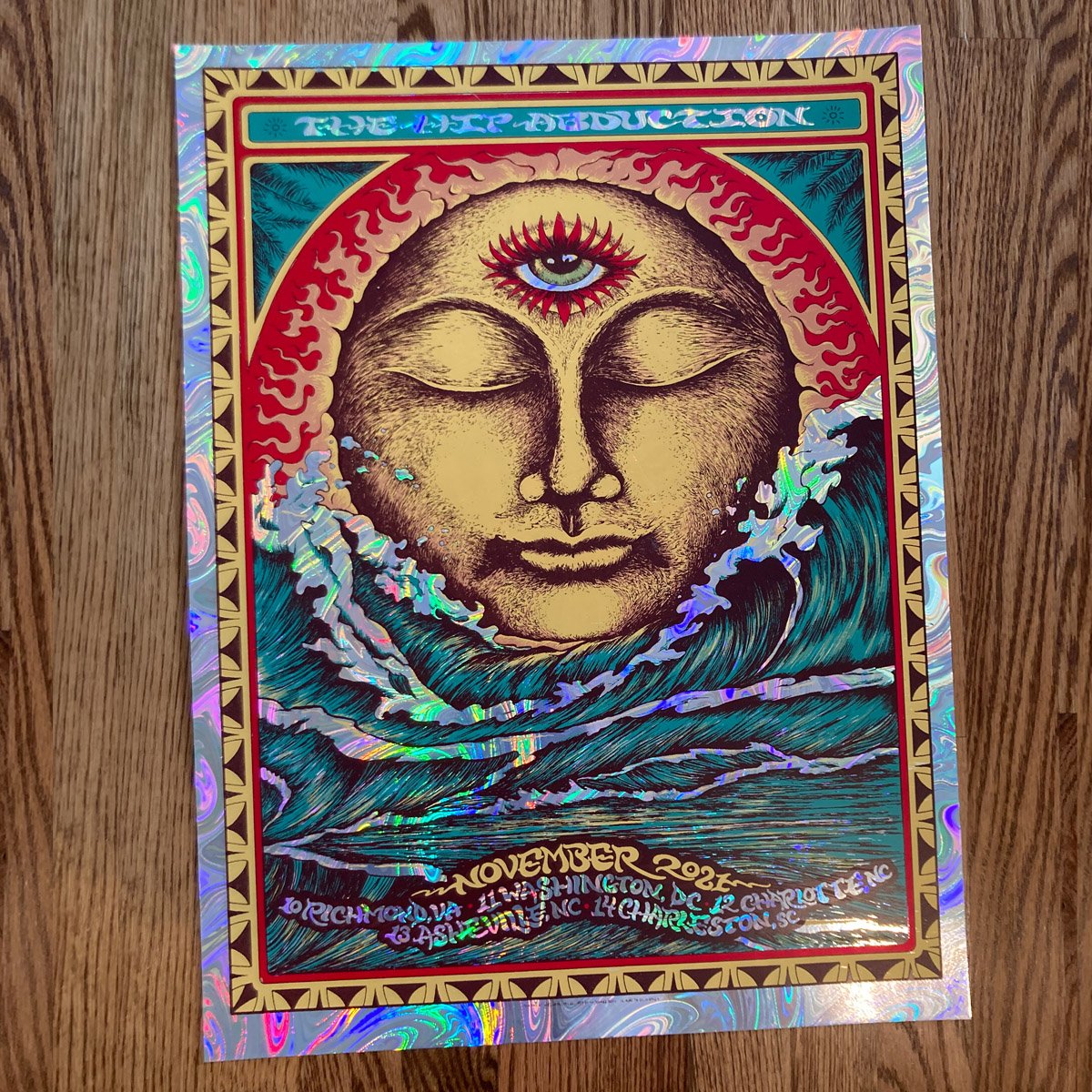 The Hip Abduction November 2021 tour poster | bourbon sunday