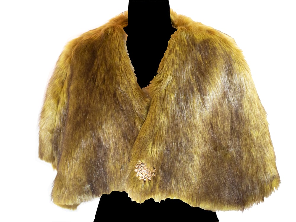 Image of Coyote Faux Fur Bolero