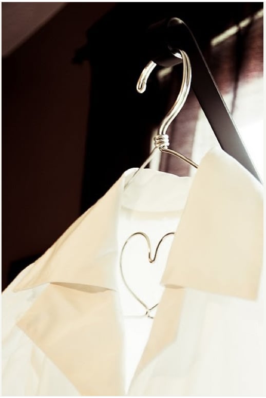 Image of The Original I Heart You Silver Lingerie Hanger