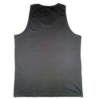 Image 2 of TEXTURED SACRED GEOMETRY PRINT BLACK TANK TOP