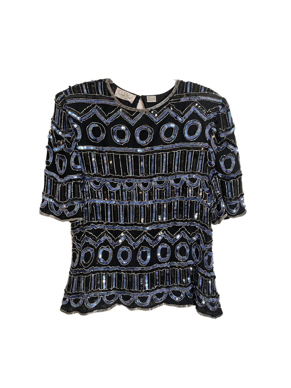 Laurence Kazar Sequin Blouse