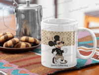 Image 2 of Mickey/Minnie Gucci-Inspired  Coffee Mugs (Personalized)