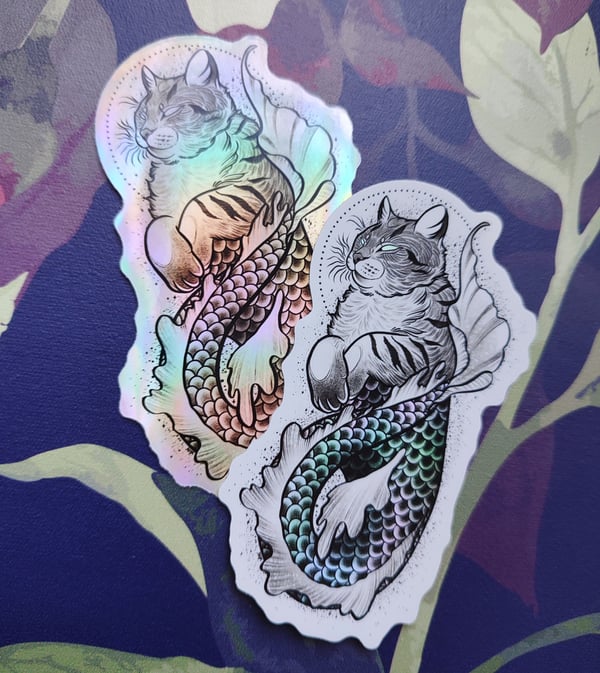 Image of Mercat holo sticker