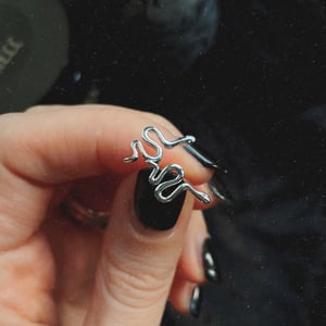 Image of Serpent stud earrings (sterling silver)