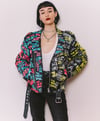 "THE NEW IDEAL" HAND PAINTED VINTAGE BIKER JACKET