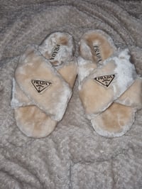 Image 2 of Milano faux fur slides 