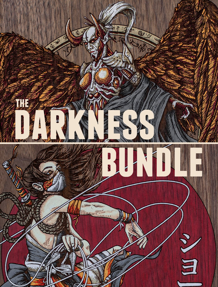 Image of The Darkness Bundle - Engraved Paintings 