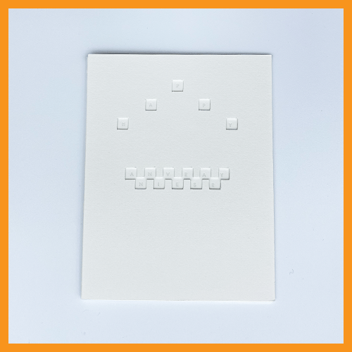 Image of HAPPY ANNIVERSARY - SOMETIMES IT'S HARD TO FIND THE WORDS - SINGLE CARD