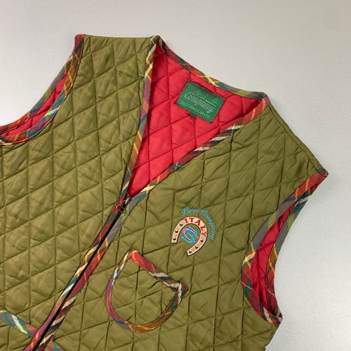Image of 1980s Best Company quilted vest, size large