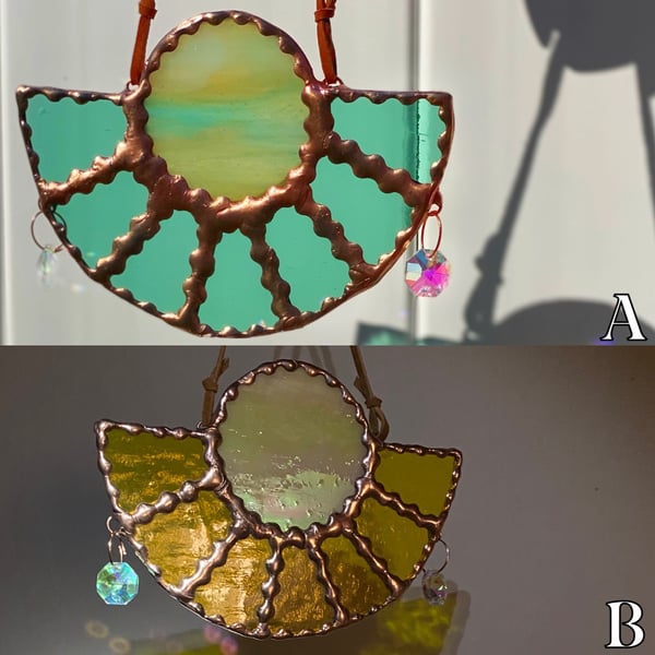 Image of Wavy Half Moon Suncatcher