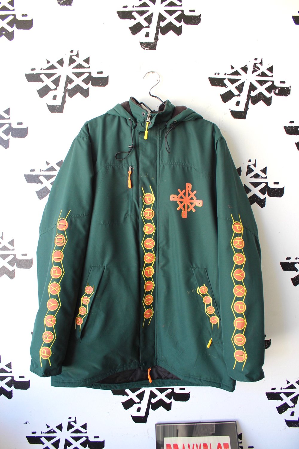 everything straight parka in green 