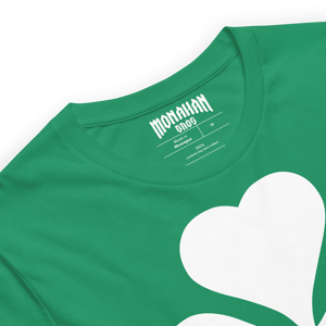 Image of Shamrock Lightning Bolt Irish Unisex Green T-Shirt