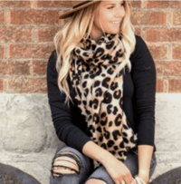 Image 1 of Lux Leopard Scarf