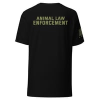 Image 2 of Animal Law Enforcement Black Unisex t-shirt