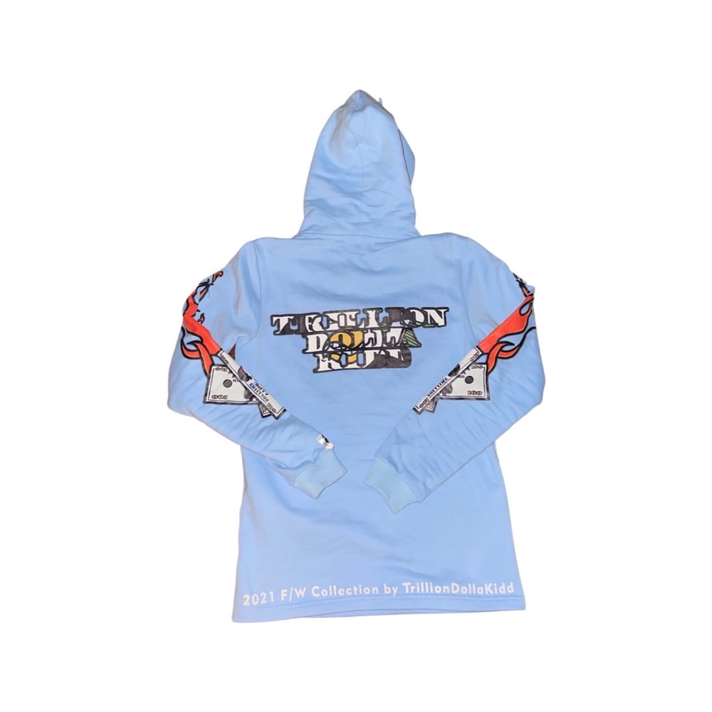 2021 Baby blue F/W collection hoodie