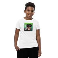 Image 3 of Youth Short Sleeve T-Shirt with Dog