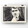 David R. Edwards. Datblygu.  Hand Made. Original A4 linocut print. Limited and Signed. Art.