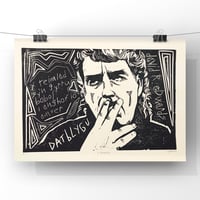 Image 1 of David R. Edwards. Datblygu.  Hand Made. Original A4 linocut print. Limited and Signed. Art.