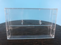 Image 1 of Burlington Recording Clear Plastic Norelco Hinged Cassette Case *10 Pack