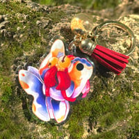 Image 2 of Jiggles glitter epoxy keychain