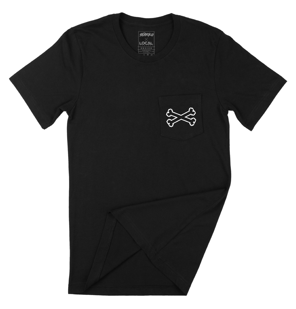 Image of Starko - Bones Pocket Tee (Black)