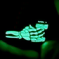 Image 3 of MAI TAI'D TIL HE DIED 1.75" Glow-in-the-Dark Enamel Pin
