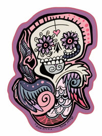 Winged Skully Sticker
