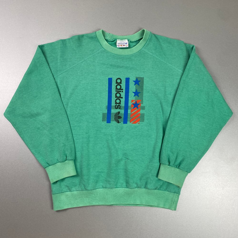 Image of 1980s Adidas sweatshirt, size small