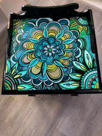 Image 5 of Turquoise Flower Side Table
