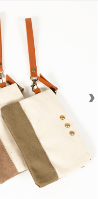 Image 2 of CANVAS HOBO WRISTLET