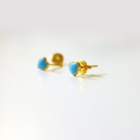 Image 1 of Sweet blue heart earring