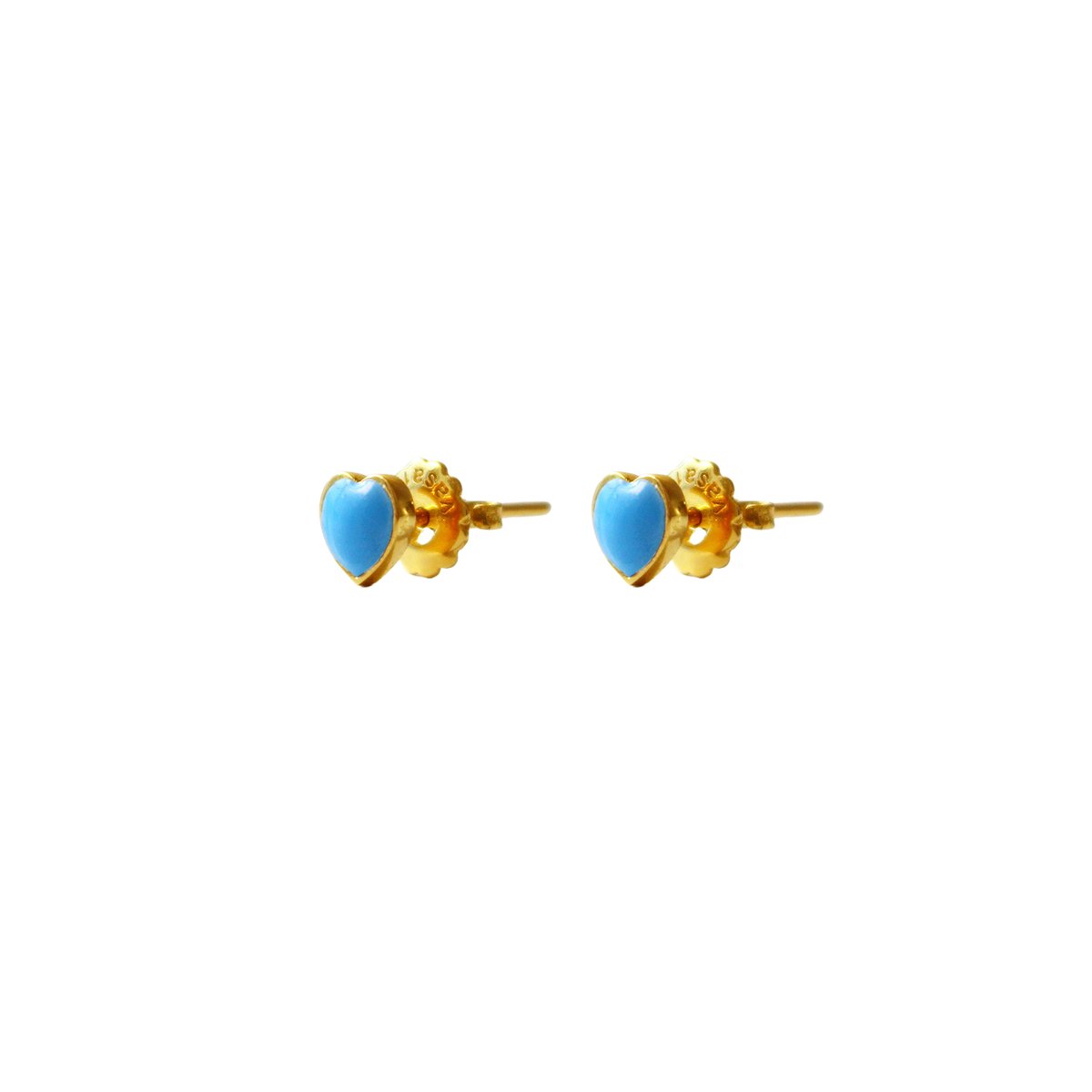 Image of Sweet blue heart earring