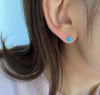 Sweet blue heart earring