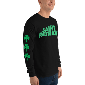 Image of Listen To Saint Patrick Long Sleeve Black Shirt