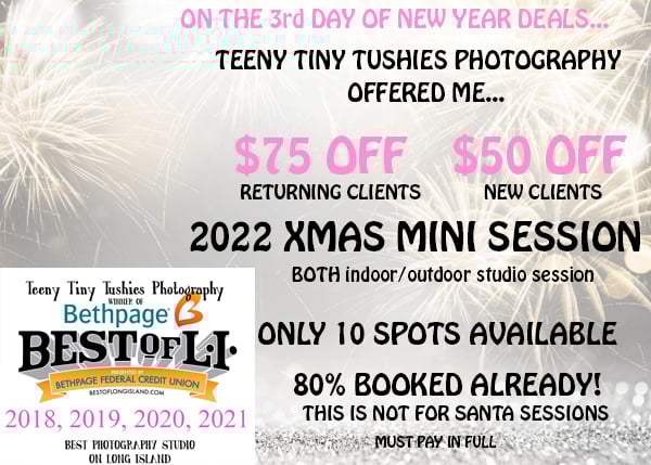 Image of BLACK FRIDAY - HOLIDAY MINI SESSION 2023!!!!!! ($100 OFF)