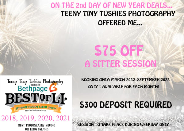 Image of NEW YEAR DEAL- $75 OFF SITTER SESSION