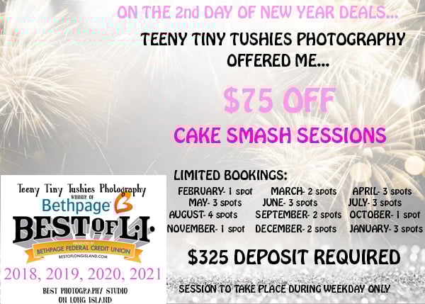 Image of NEW YEAR DEAL- $75 OFF CAKE SMASHCAKE SMASH - $325 IS DEPOSIT!!!