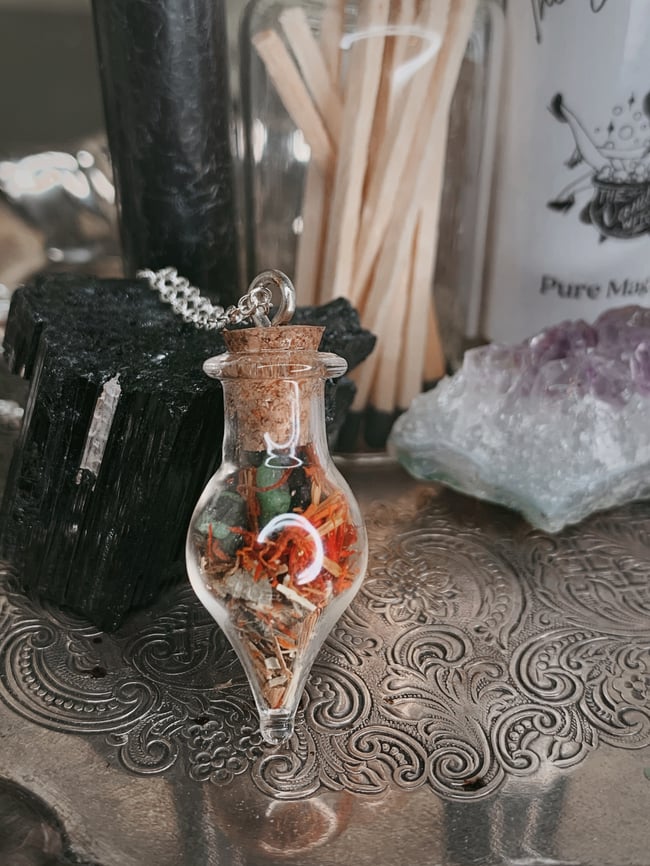 Zodiac Spell Jar Necklace