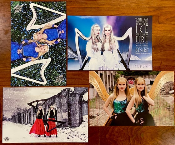 Image of Harp Twins - 4 Poster Collection (AUTOGRAPHED)