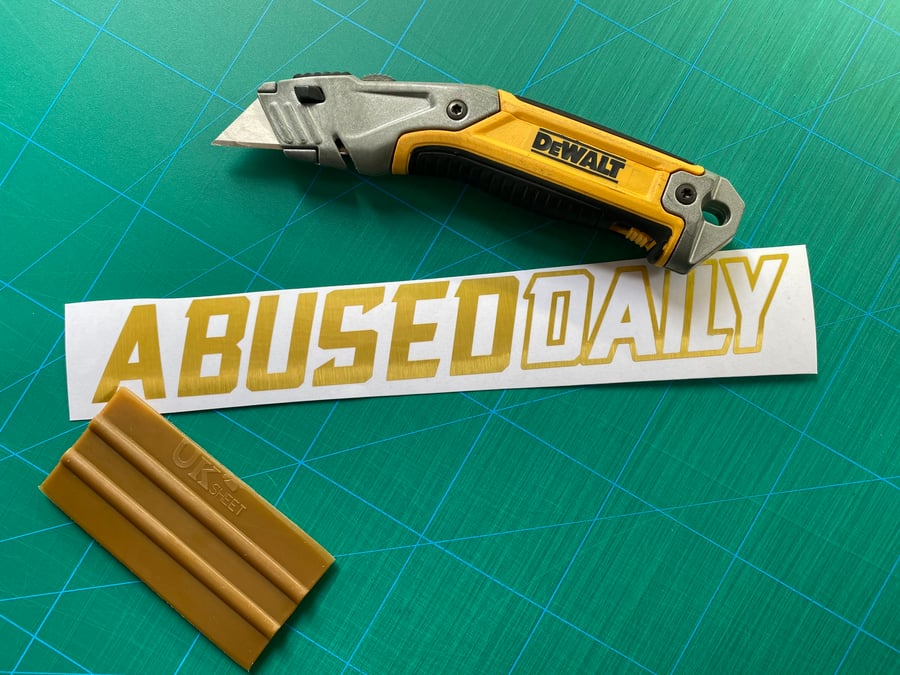 Image of 12" Abused Daily Decal 